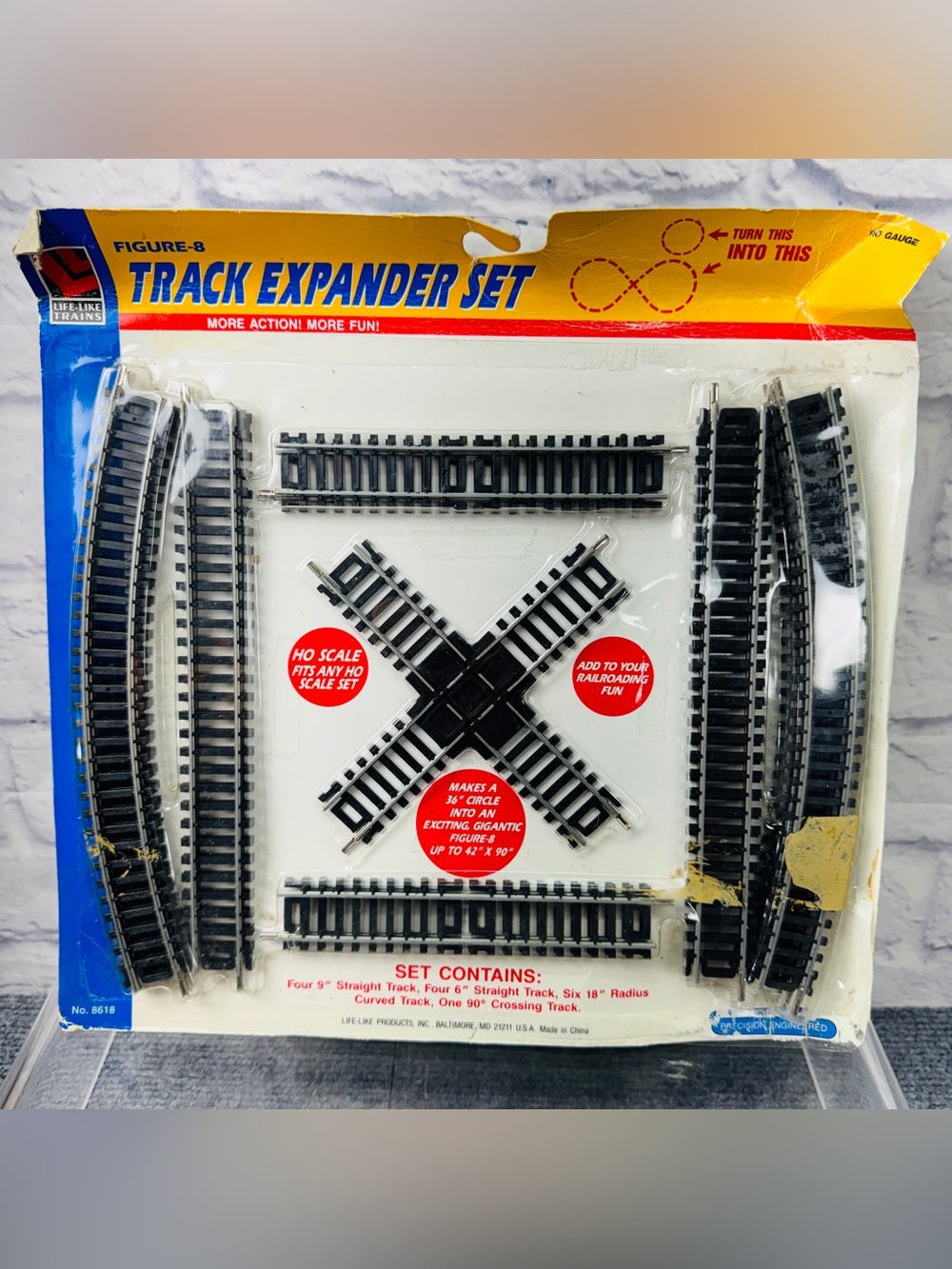 Life-Like HO Scale Figure-8 Track Expander Set 8618 NOS